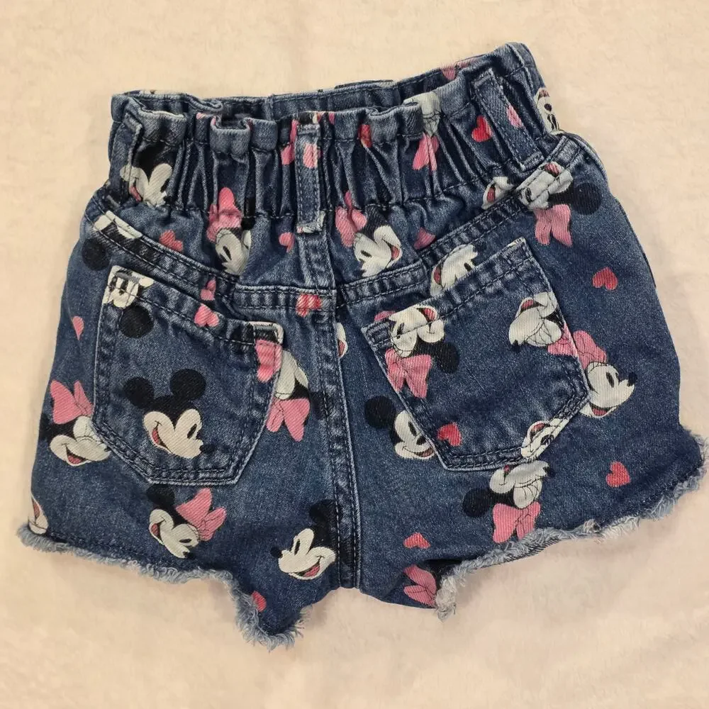 Disney Baby Gap Mickey Mouse Little Girls Shorts Size 2